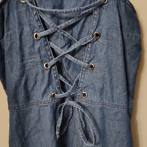 U.S. Polo Assn. Women's Size XS Denim Dress - Picture 3 of 7